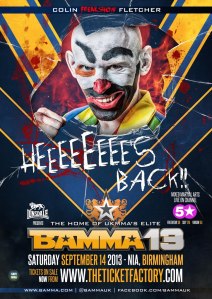 BAMMA 13 Freakshow poster